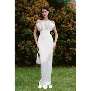 SAU LEE Noah Gown in Ivory